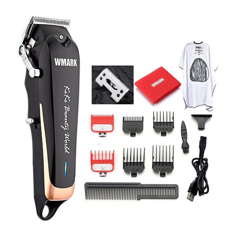 WMARK NG-103Plus NG-103B Professional Cordless Hair Clippers Hair Cutter Hair Cutting Machine Hair Trimmer 6500 rpm