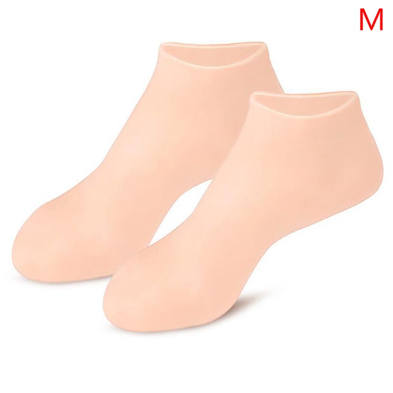 1Pair Feet Care Socks Spa Home Use New Silicone Moisturizing Gel Heel Socks Cracked Foot Skin Care Protectors Anti Cracking