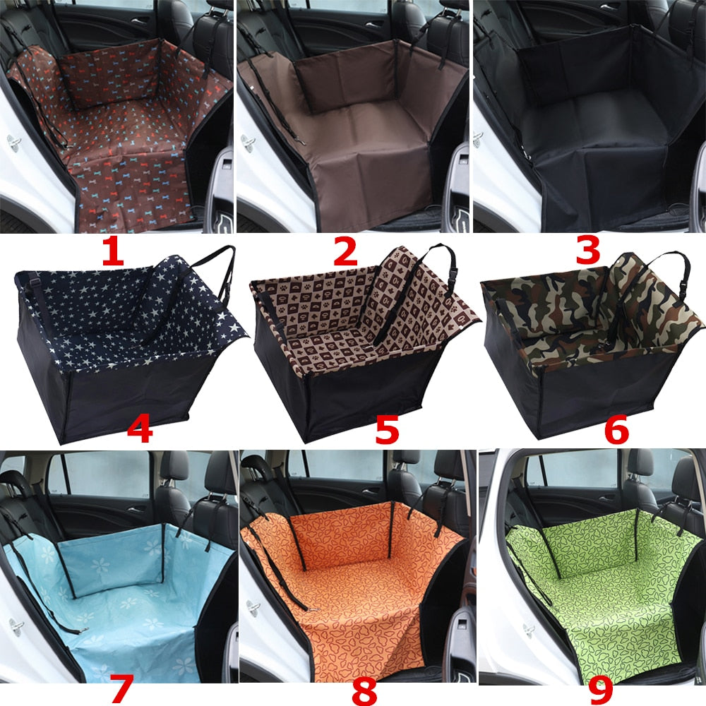 Waterproof Car Rear Back Single Seat Cover Pet Dog Carrier Cat Mat Blanket Hammock Cushion Protector Pet Supplies