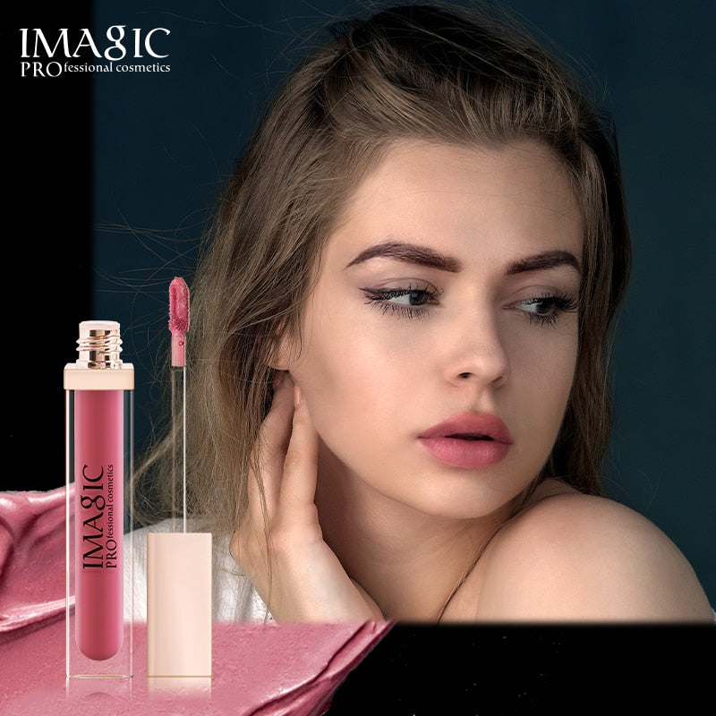 IMAGIC new waterproof and moisturizing lip gloss velvet matte lasting lip gloss ladies cosmetics 20 colors