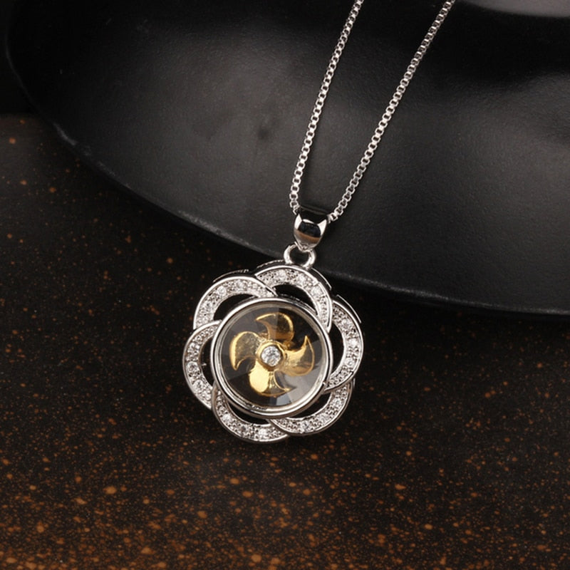 New Arrival AAA Cubic Zirconia Pave Gold Silver Color Crystal Necklace Women's Jewelry.