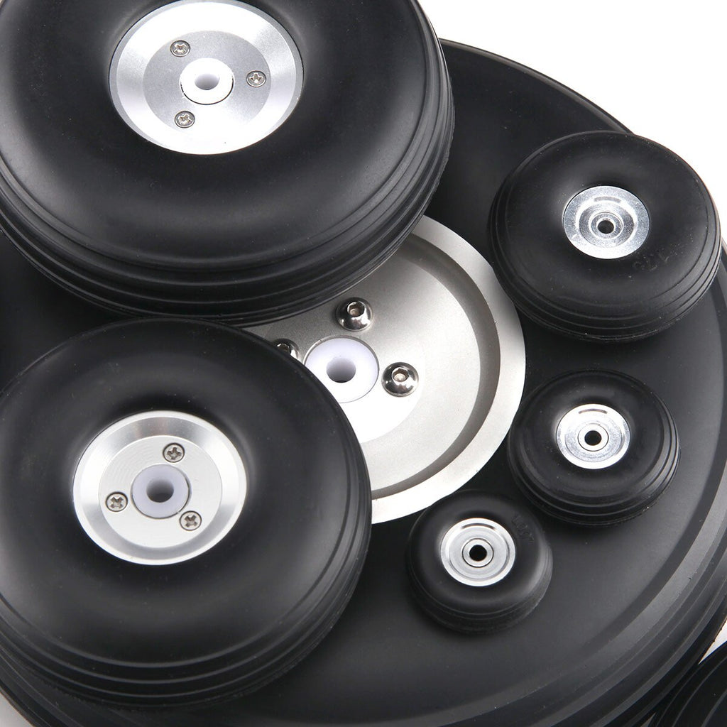 1 Pair Sky-Fly RC Model PU Wheels With Aluminum Hub Multi-size 1 inch " to 5 inch "