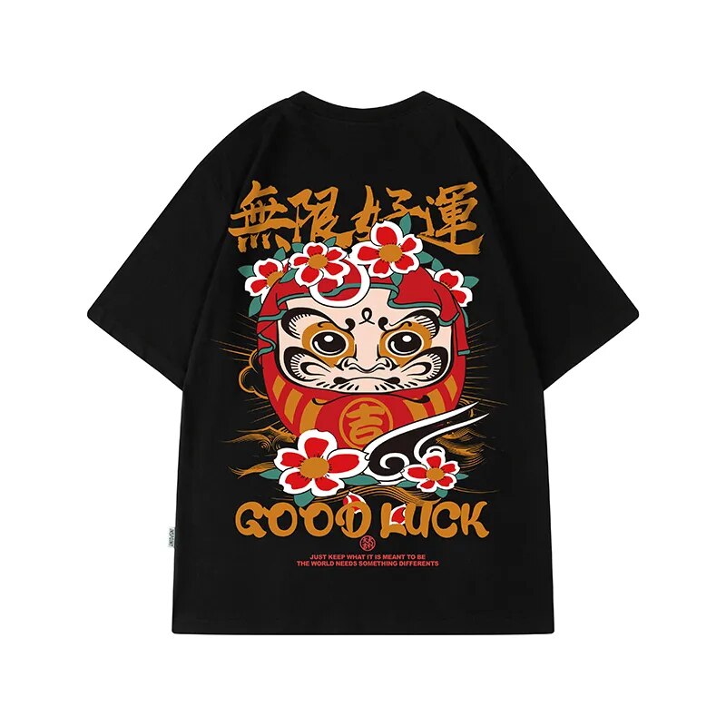 Funny Good Luck Graphic T Shirt For Men Summer Short Sleeve T-Shirt Hip Hop Y2k Tshirt Casual Tops Mens Streetwear Tee Shirt