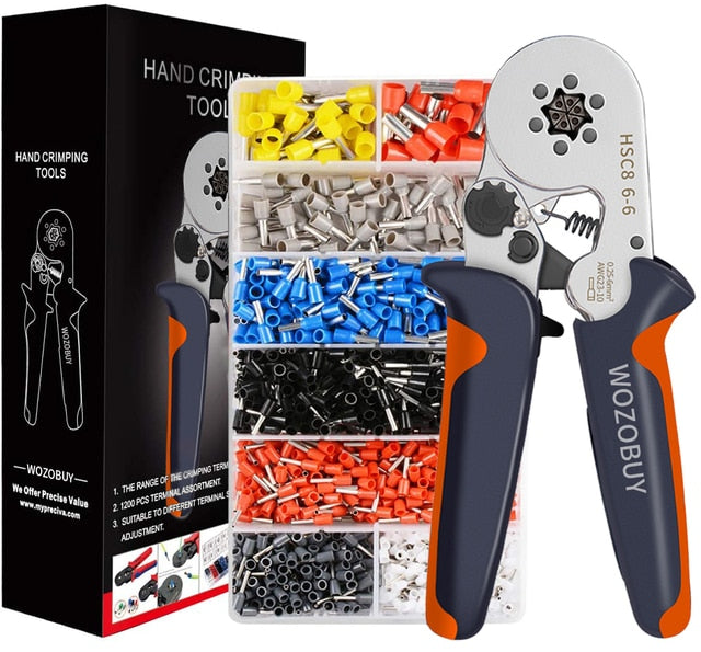 Tubular Terminal Crimping Tools Mini hand Pliers HSC8 6-4 0.25-10mm² 23-7AWG 6-6 0.25-6mm² High Precision Clamp Sets