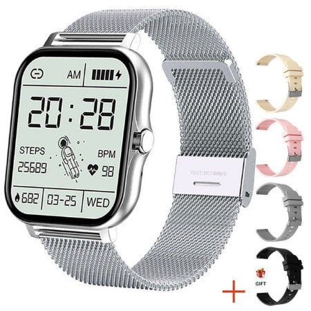 2023 Smart Watch Men Women Gift Sport Fitness Health Heart Rate Monitor Bluetooth Digital Smartwatch Wristwatch Large screen New