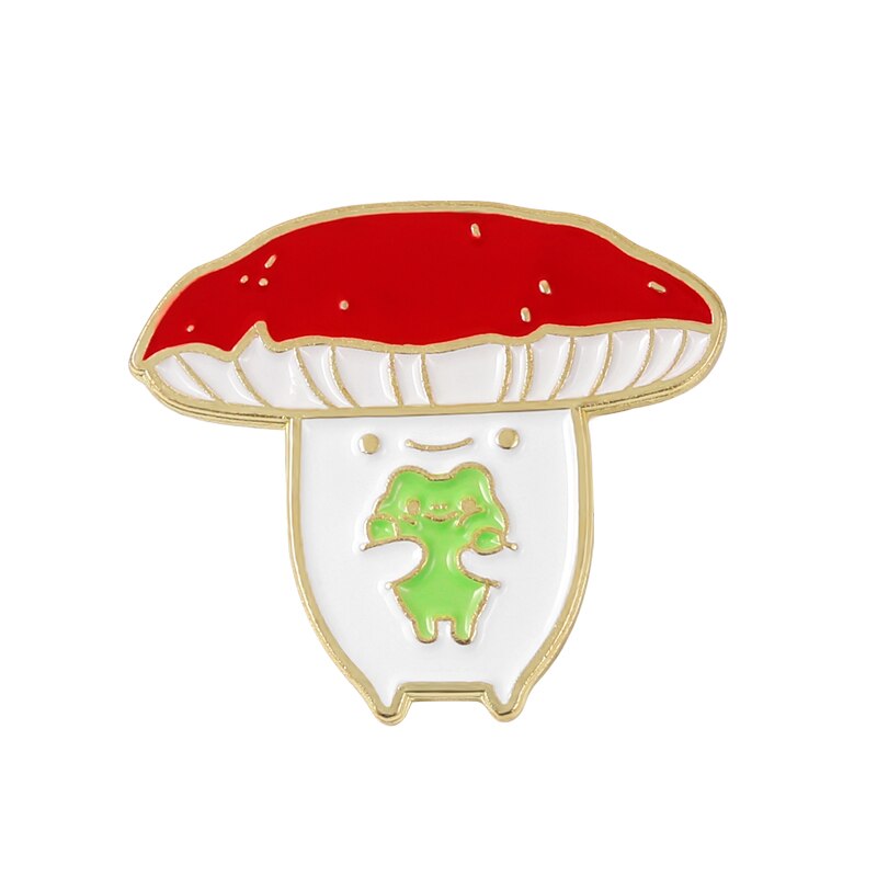 Adventure Jar Enamel Pin Custom Starry Paintbrush Pigment Mushroom Newborn Brooches Bag Lapel Pin Badge Jewelry Gift for Friends.