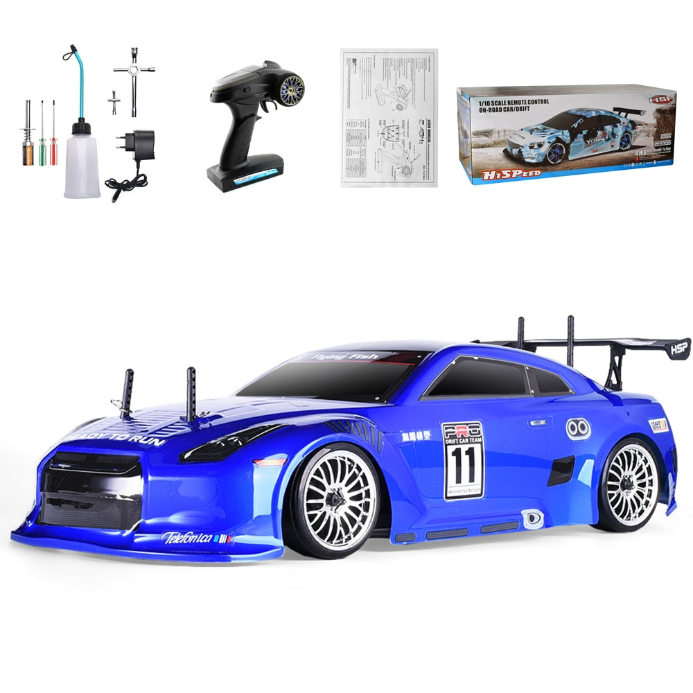 HSP On Road Racing Drift RC Car 1:10 Scale 4wd Two Speed  Nitro Gas Power Remote Control Car High Speed Hobby Toys