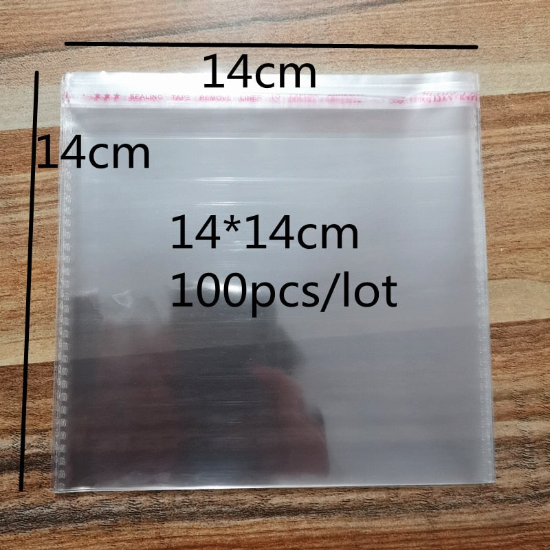 New 4x6cm---14x14cm Various Models Poly Bag Transparent Opp Plastic Bags Self Adhesive Seal Jewellery Making Packaging Bag