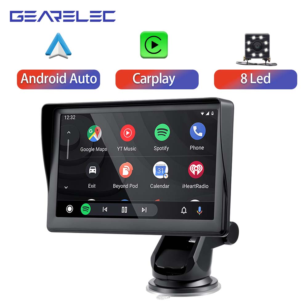 Universal 7inch Car Radio Multimedia Video Player Portable Wireless Apple CarPlay Android Auto Touch Screen For BMW VW KIA