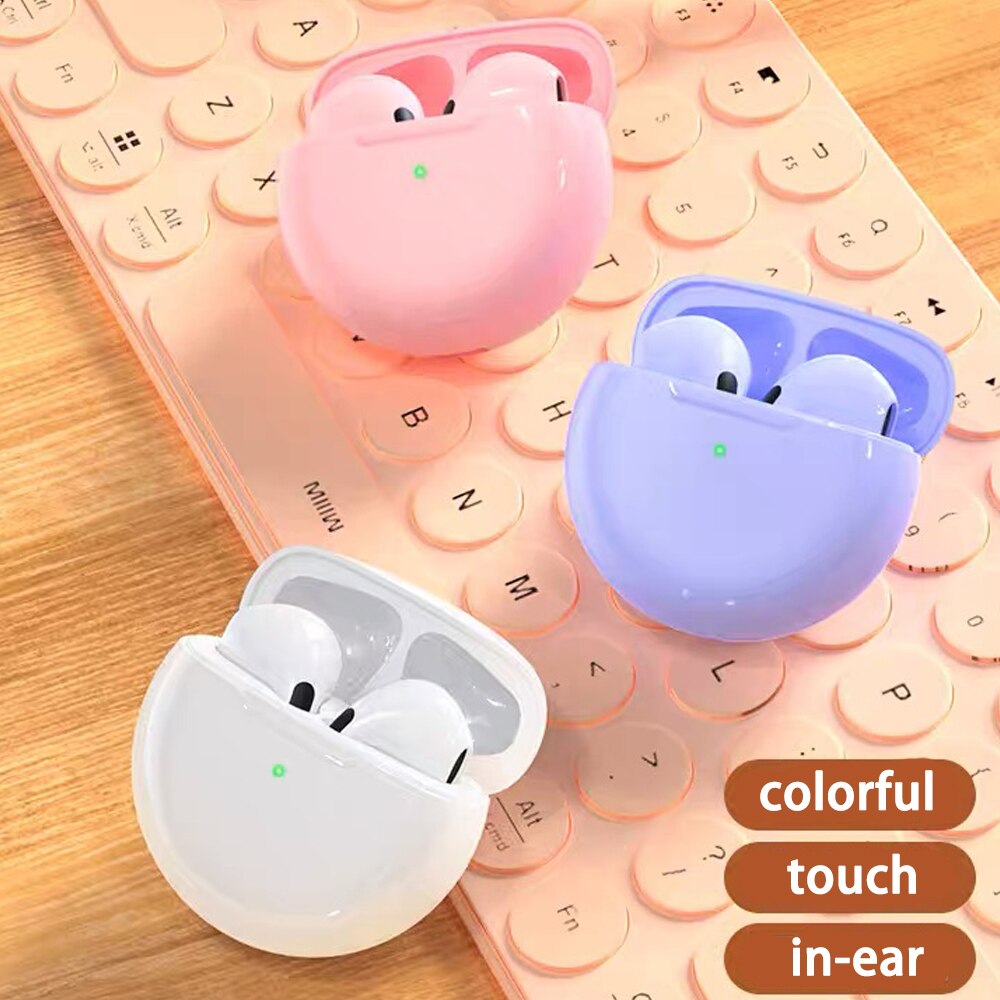 Original Air Pro 6 TWS Wireless Bluetooth Earphones Mini Pods Earbuds Earpod Handfree Headset For Xiaomi Apple iPhone Headphones