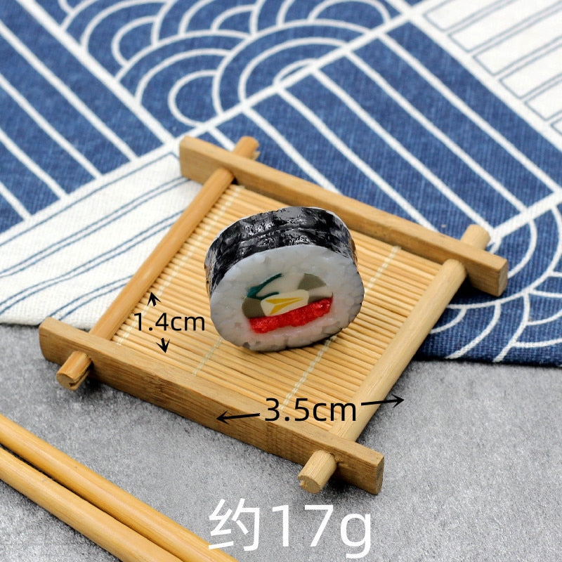 Japanese Food Fake Sushi Salmon Seaweed Rice Food Model Decoration Japanese Restaurant Kitchen Photography Props Home Decor