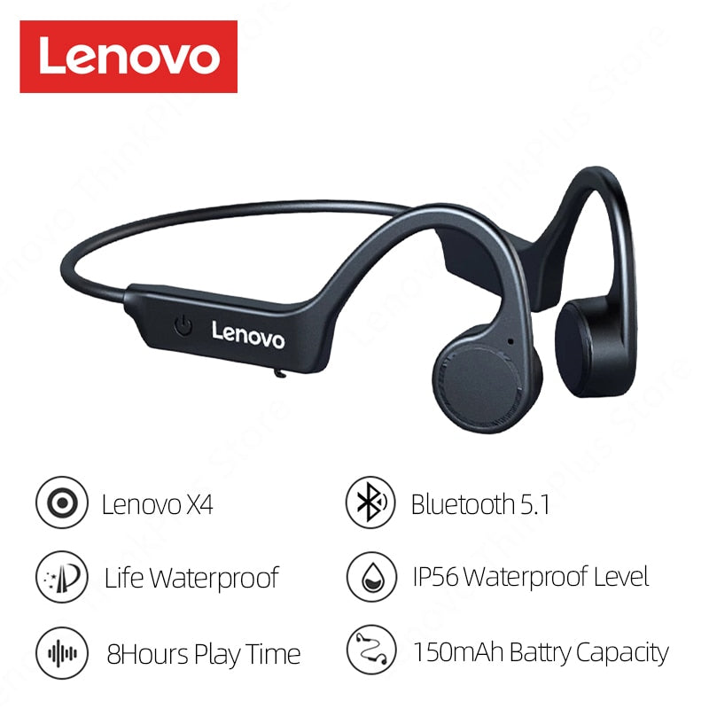 Lenovo Wireless Headphones Bluetooth Earphones X3 X4 X5 X3 Pro Headset Hifi Wireless Earbuds With Microphone Waterproof Earpods