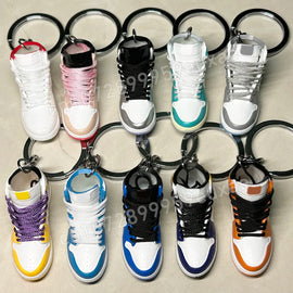 Exquisite Sneakers Key Chain Gift Customized 3D Mini Sports Shoes Keychain Model Basketball Fans Souvenir Phone Fashion Pendant