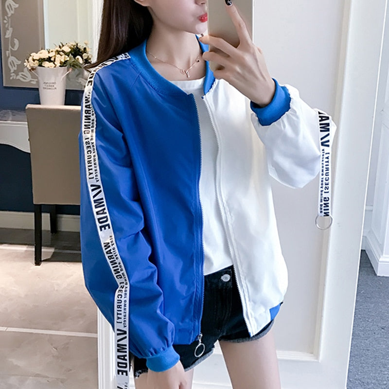 Jackets Women Clown Print New Women's Basic Jacket Fashion Thin Girl Chic Windbreaker Outwear Bomber Female Baseball Women Coat