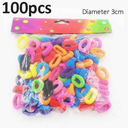 50/100Pcs High Elastic Hair Bands for Women Girls Colorful Hairband Rubber Ties Ponytail Holder Scrunchies Kids Hair Accessories