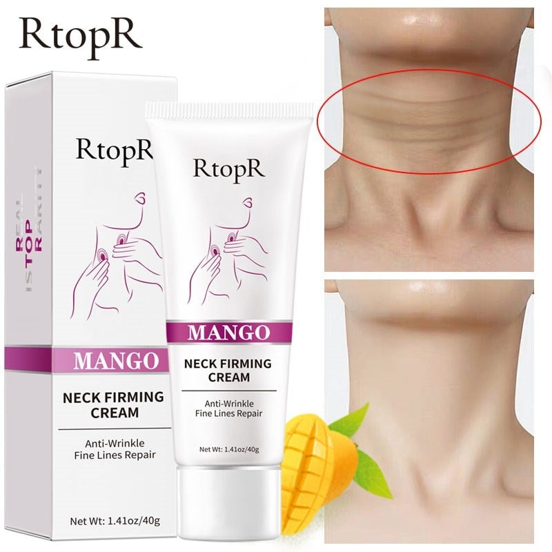 RtopR Neck Firming Wrinkle Remover Cream Rejuvenation Firming Skin Whitening Moisturizing Shape Beauty Neck Skin Care Products