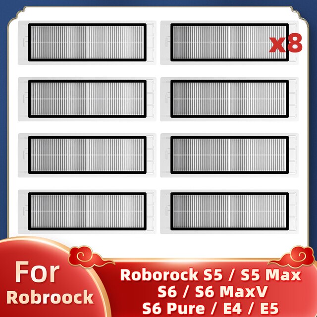 Robot Vacuum Cleaner Hepa Filter Main Brush For Xiaomi Roborock S5 Max S6 MaxV S6 Vacuum Cleaner  Accessories Spare Parts