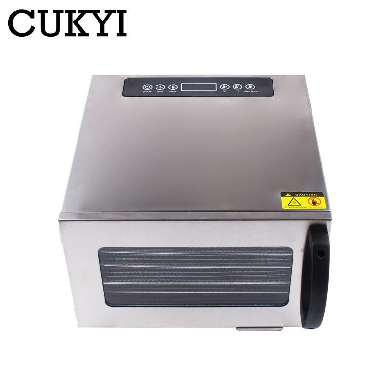 Stainless Steel Food Dehydrator Fruit Vegetable Herb Meat Drying Machine Pet Snacks food Dryer with 6 trays 220V EU US