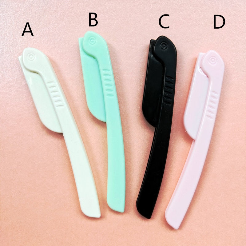 1pcs Foldable Portable Women's Razors Makeup Facial Eyebrow Lip Folding Razor Hair Remover Sharp Stainless Steel Cutting Safety