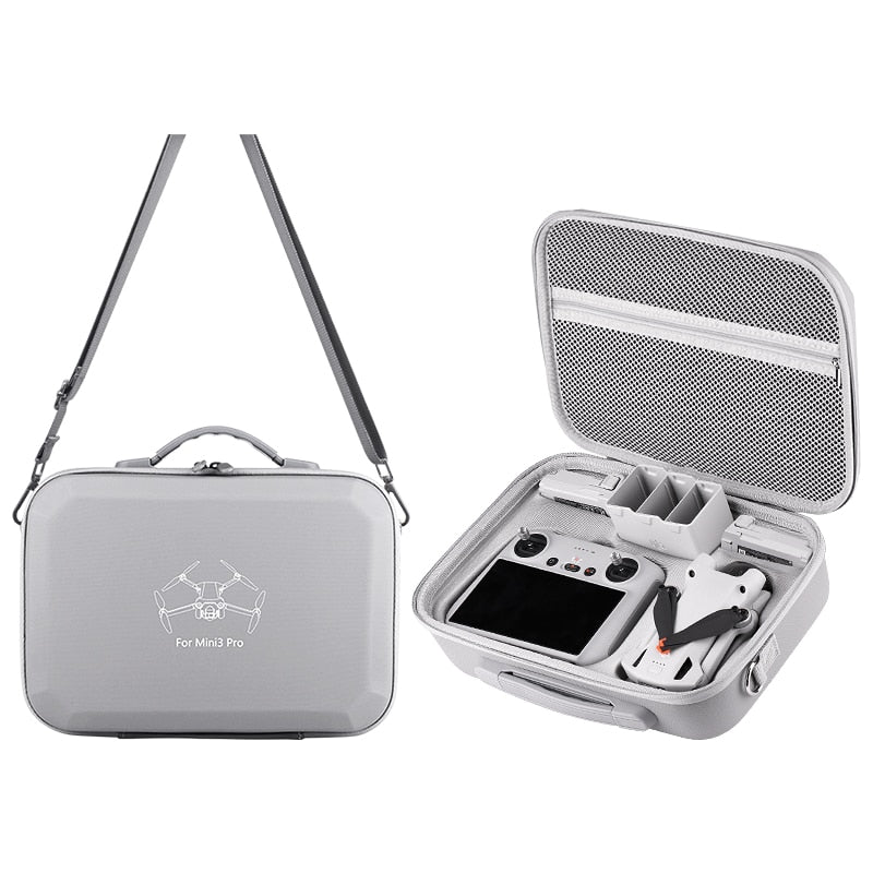 Storage Bag for DJI Mini3 Pro Portable Carrying Case  Mini3 Pro Drone Accessories PU Leather Splash-proof Shoulder Bag