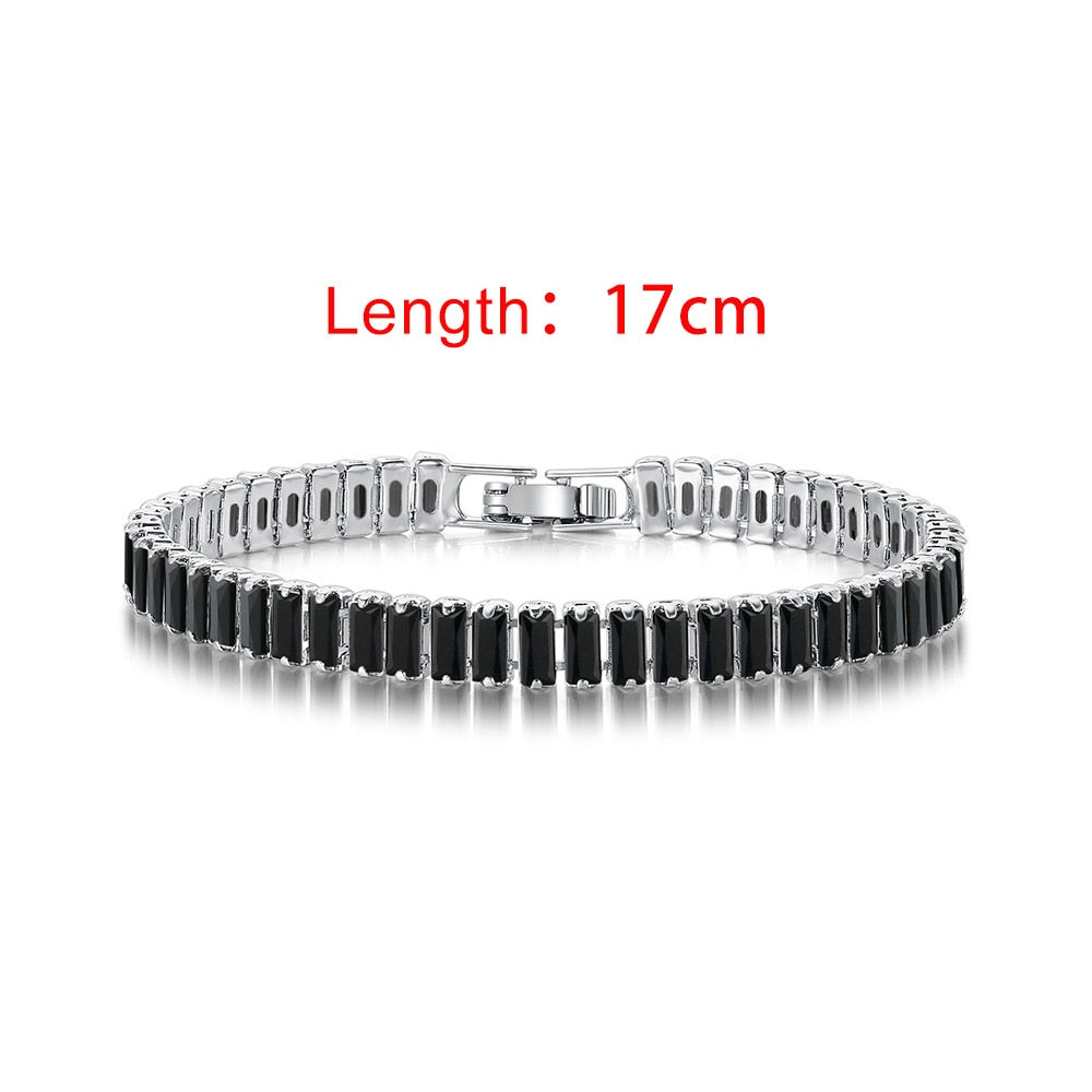 Iced Out Zircon Tennis Bracelet For Women Luxury Crystal Bracelets Men&#39;s Hand Chain Hippie Trendy Accessories Jewelry Gifts H167