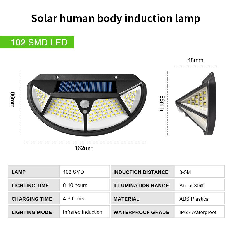 LED Solar Light Outdoor Solar Lamp with Motion Sensor Light SunLight Street Lamp LED Spotlight for Garden Decoration