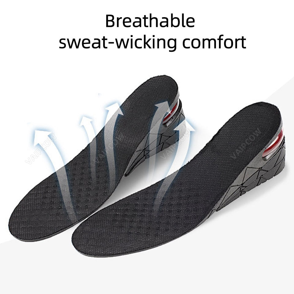 Invisible 3-9cm Height Increase Insole Cushion Height Adjustable Shoe Heel insoles Insert Taller Support Absorbant Foot Pad