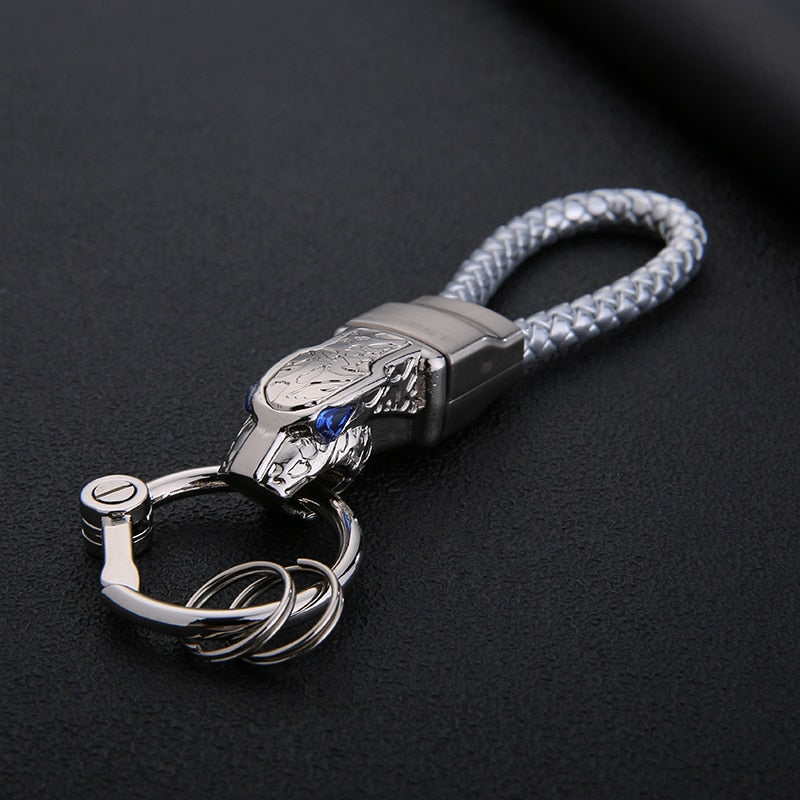 Honest Luxury Key Chain Men Women Car Keychain For Key Ring Holder Jewelry Genuine Leather Rope  Bag Pendant Fathers Day Gift