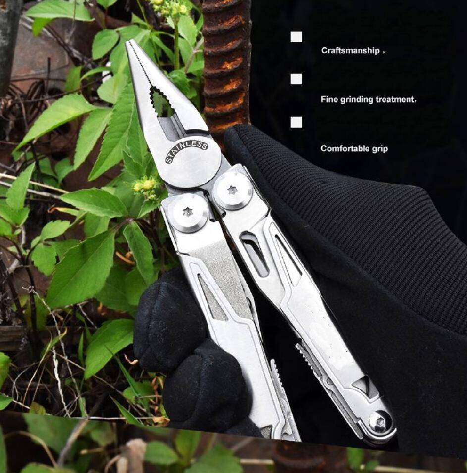 Daicamping DL12 Clip Multifunctional Clamps 7CR17MOV Folding Knife Tools Multitools Cable Camping Gear Multi Pliers Multi-Tools