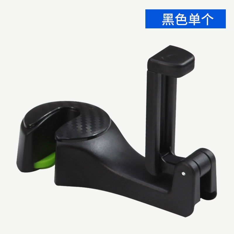 Car Back Seat Hook Multi-Function Hanging Storage Mobile Phone Holder Lazy Bracket Rear Seat Phone Headrest Bracket