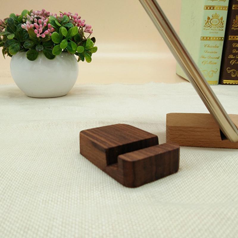 1pc Phone Holder Beech Tablet Stand Walnut Cell Phone Bracket Phone Support Universal Bracket That Wooden Mobile Phone Bracket