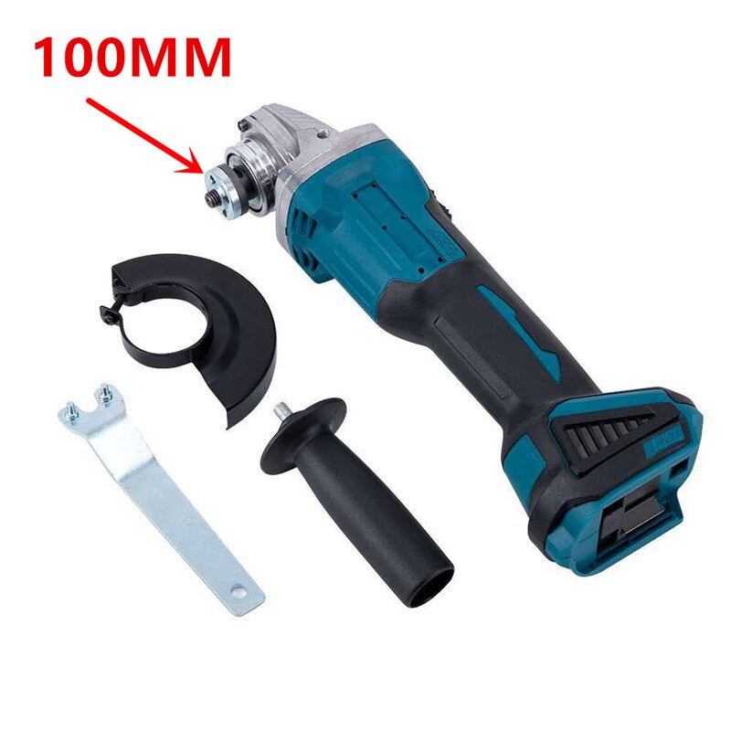 For Makita 18V Battery 100 / 125mm Brushless Cordless Angle Grinder Impact Variable 2 Speed Cutting Grinder Machine Power Tools