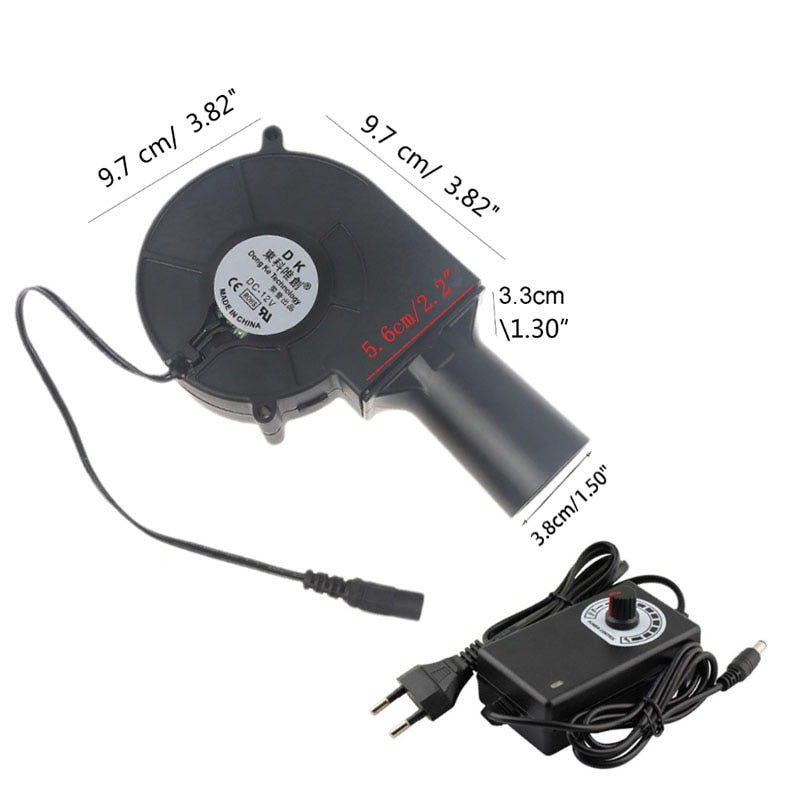 EU/US Plug BFB1012EH AC 110V 220V Barbecue Fan Air Blower Picnic Grill Wood Stove Cooking