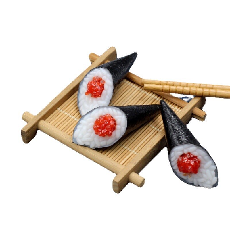 Japanese Food Fake Sushi Salmon Seaweed Rice Food Model Decoration Japanese Restaurant Kitchen Photography Props Home Decor