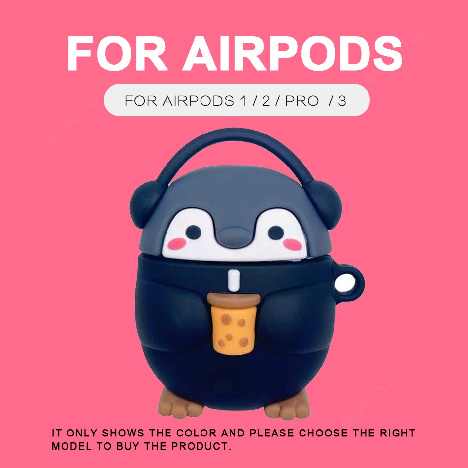 3D Hearphone Case For Airpods 2 3 Pro 1 Case Silicone Cute Earphone Cover for Apple Air Pods Pro 2 3 1 Earpods Case Charging BOX