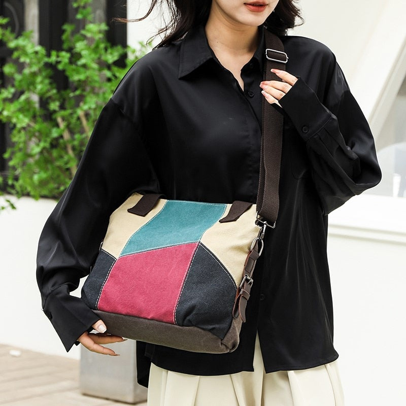 Female Handbag Women Crossbody Bags Large Thicken Canvas Casual Tote Messenger Bags Hobo Bolsas Femininas Grandes Shoulder Bag