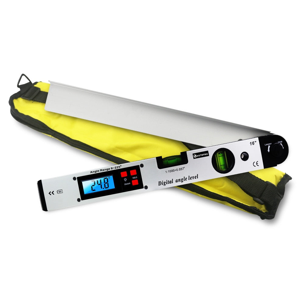 Goniometer Electronic Angle Ruler Building Protractor 225 degree Spirit Level Angle Finder 400mm Electronic Bubble Indicators