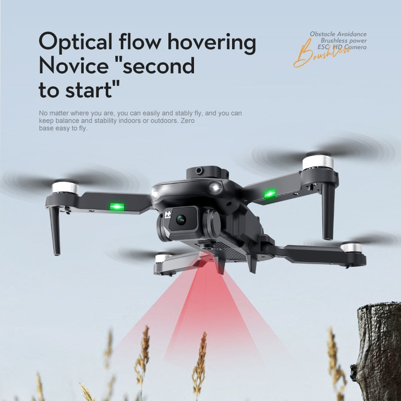 New LS KS11 Mini Drone 4K Professional 8K Dual Camera Obstacle Avoidance Optical Flow Positioning Brushless RC Dron Quadcopter