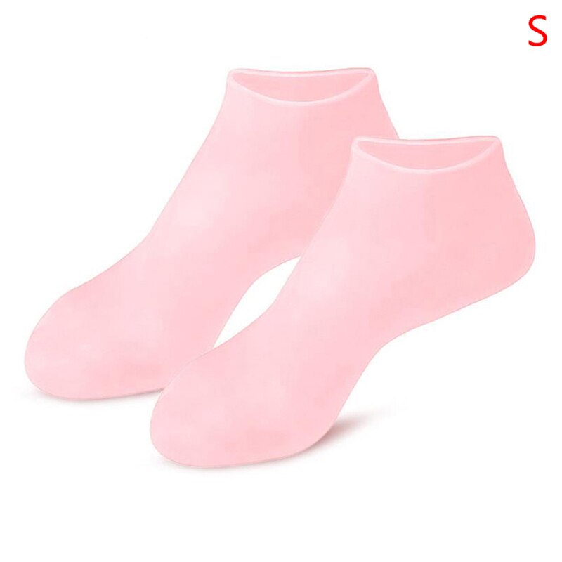 1Pair Feet Care Socks Spa Home Use New Silicone Moisturizing Gel Heel Socks Cracked Foot Skin Care Protectors Anti Cracking