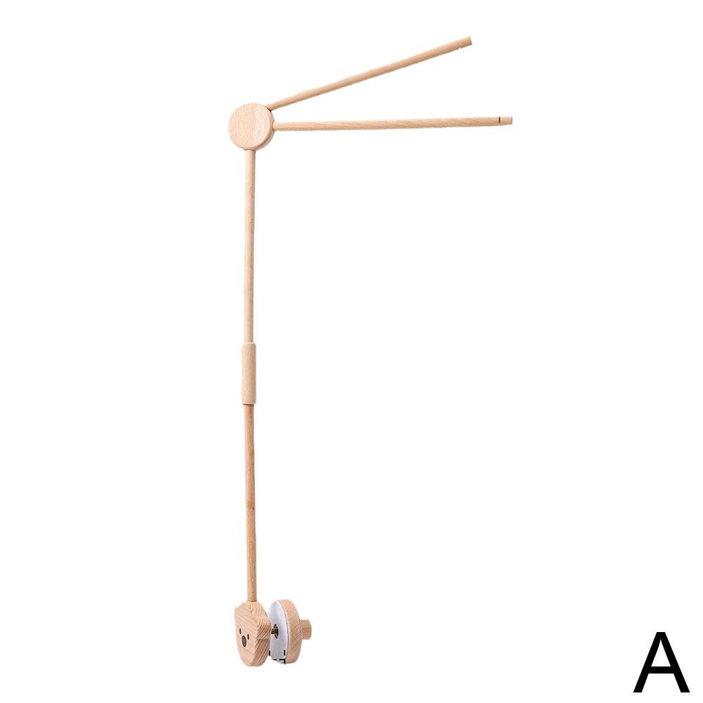 Let's Make Wooden Bed Bell Bracket Mobile Hanging Rattles Hanger Mobile Bed Bell Wood Holder Arm Bracket