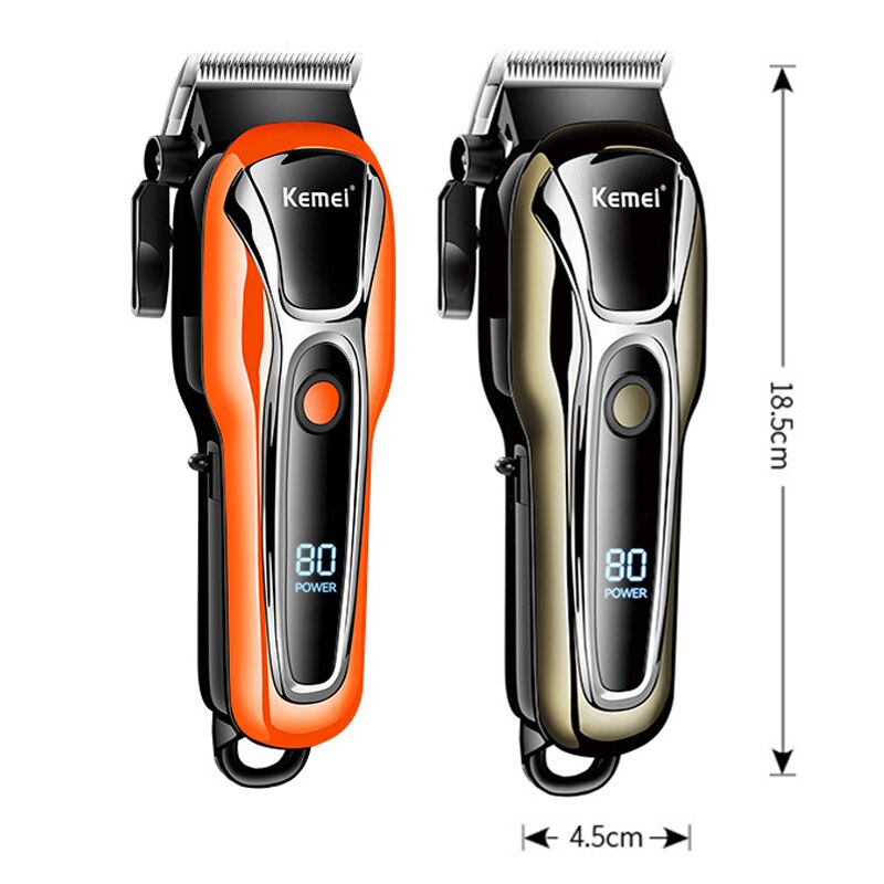 Kemei Barber Hair Clipper Professional Hair Trimmer for Men Electric Beard Cutter Hair Cutting Machine Hair Cut Cordless Corded