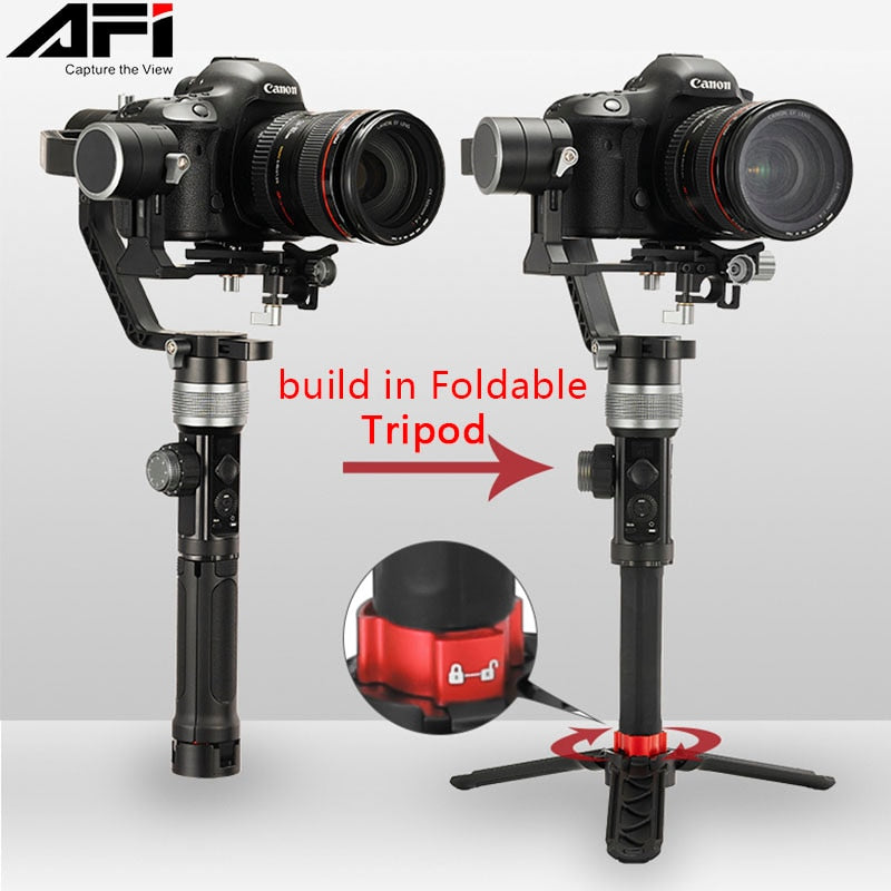 Gimbal Stabilizer For Camera DSLR Handheld Gimbals 3-Axis Video Mobile For All Models Of DSLR With Servo Follow Focus AFI D3