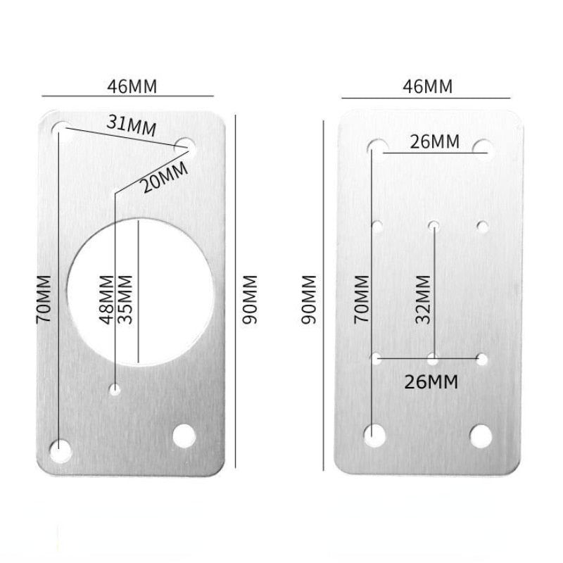 Hinge Repair Plate Cupboard Cabinet Door Hinge Fixing Plate Door Hinge Repair Kit Repair Side Panels Door Panel Connection