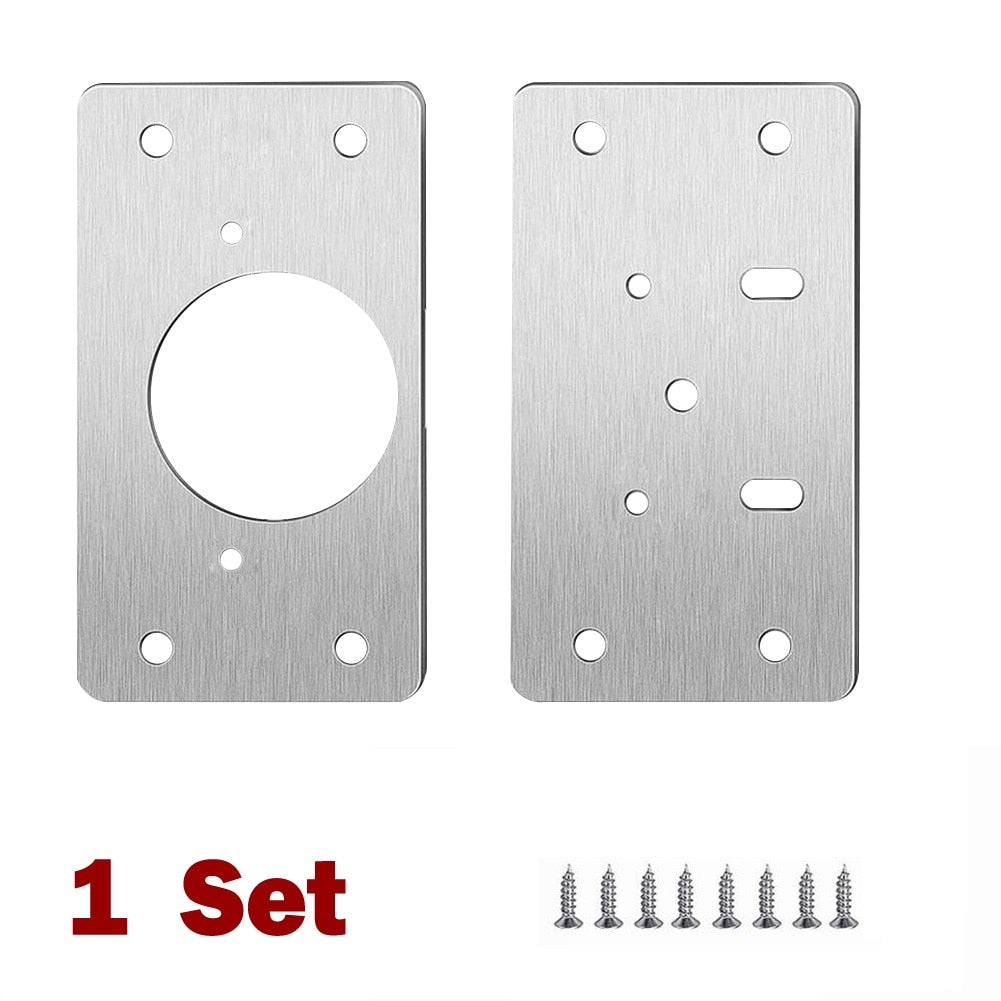 2/4/10/20pcs Stainless Steel Hinge Repair Plate For Cabinet Furniture Hinges Mounting Tool Kitchen Cupboard Door Fixing Plate