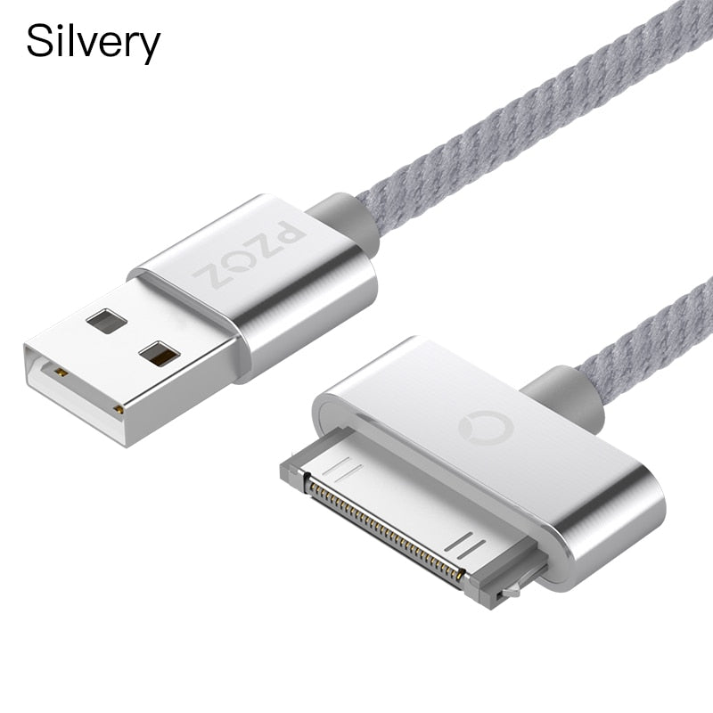 PZOZ USB Cable Charge Fast Charging for iphone 4 s 4s 3GS 3G iPad 1 2 3 iPod Nano itouch 30 Pin Charger adapter Data Sync cord