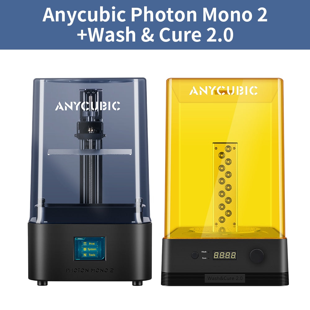 ANYCUBIC Photon Mono 2 LCD UV Resin 3D Printer High-Speed 3D Printing 6.6" 4K+ Monochrome Screen 165*143*89mm Printing Size