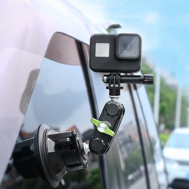 Mobile Phone Holder For Car Shooting Camera Navigation Universal Ball Head Arm Rotary Selfile Suction Cup Bracket For Outdoor Tr