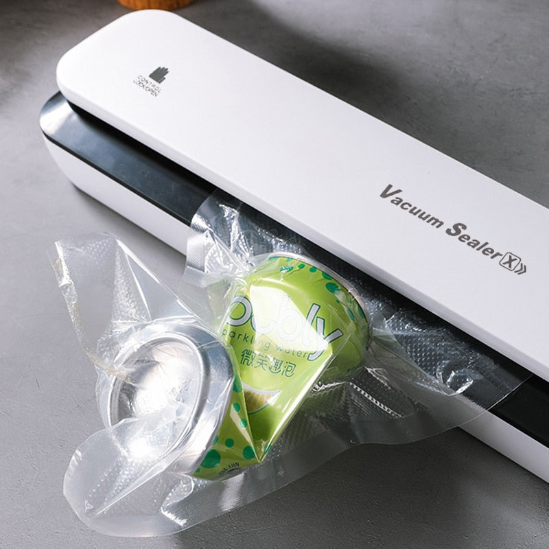 Dry Wet Vacuum Sealer Machine 110V 220V Automatic Household Kitchen Electric Food Vacuum Plastic Packaging Sealers Includ 20 bag