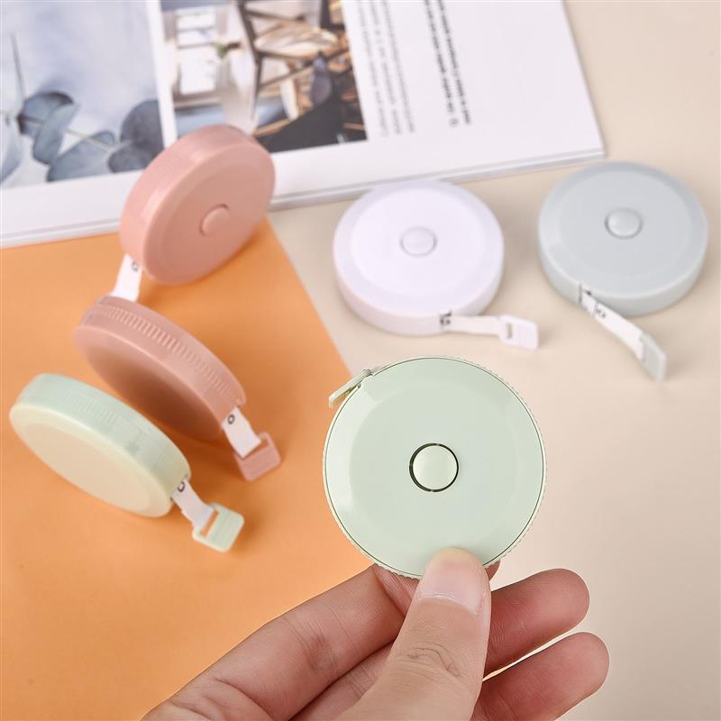 1.5/2m Soft Tape Measure Double Scale Automatic Telescopic Ruler Sewing Tailor Craft Rule Body Clothes Measuring Measuring Tools