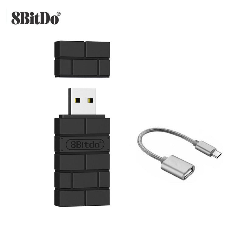 8Bitdo USB Wireless Bluetooth Adapter Receiver For Windows Mac For Nintend Switch For PS5 Controller For Windows Mac Steam Deck